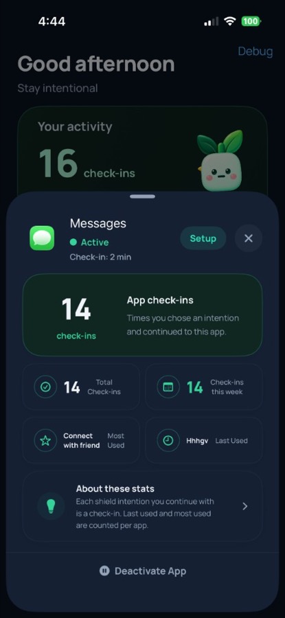 iOS app stats