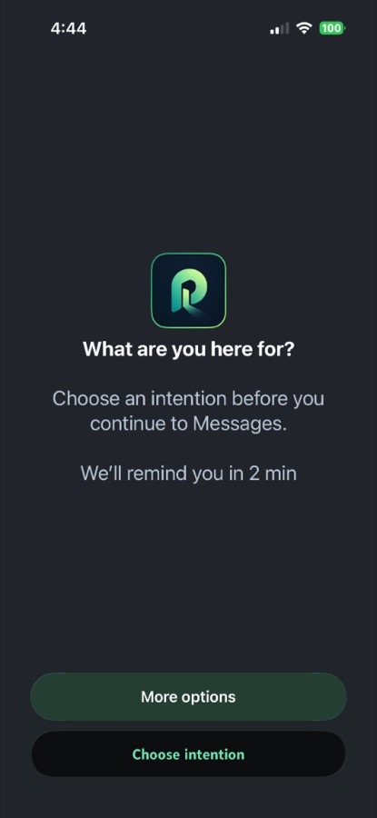 iOS Screen Time shield: What are you here for?